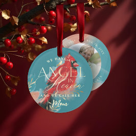 赤（鳥）ショウジョウコウカンチョウエンジェル天国ママ記念写真 オーナメント