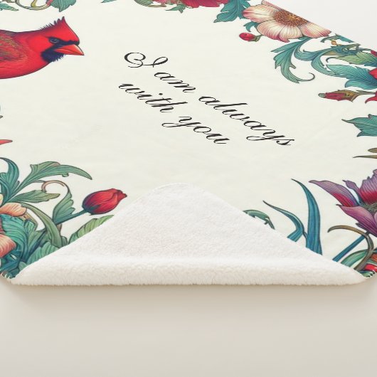 赤（鳥）ショウジョウコウカンチョウギフト悔やみや弔慰記念 シェルパブランケット (3/4)