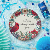 赤（鳥）ショウジョウコウカンチョウギフト悔やみや弔慰記念 ペーパープレート (パーティー)