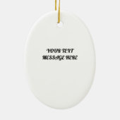 赤(鳥)ショウジョウコウカンチョウクリスマスバード野生動物 セラミックオーナメント (裏面)