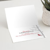 赤（鳥）ショウジョウコウカンチョウクリスマスフォトカードウィンター1写真 シーズンカード