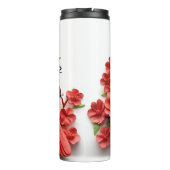 赤（鳥）ショウジョウコウカンチョウバードサーマルタンブラー タンブラー (裏面)