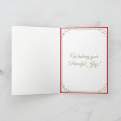 赤(鳥)ショウジョウコウカンチョウバードシーメリーズシーズングリーティングホリデーC シーズンカード (内部)