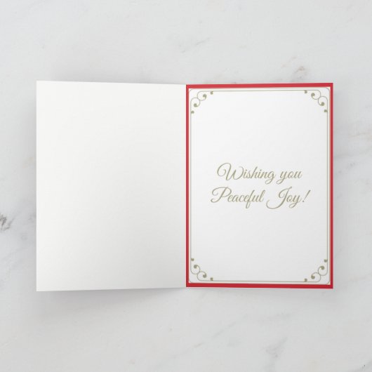 赤(鳥)ショウジョウコウカンチョウバードシーメリーズシーズングリーティングホリデーC シーズンカード (内部)