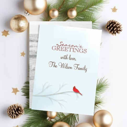 赤(鳥)ショウジョウコウカンチョウ両面フォトカード