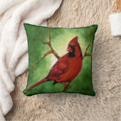 赤（鳥）ショウジョウコウカンチョウ枕 クッション (ブランケット)