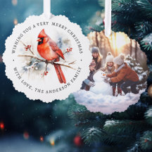 赤（鳥）ショウジョウコウカンチョウ水色カスタム写真