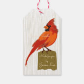 赤（鳥）ショウジョウコウカンチョウ焼いた品 ギフトタグ (裏面)