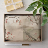 赤(鳥)ショウジョウコウカンチョウ系デザイン2 薄葉紙 (ギフト)