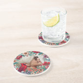 赤（鳥）ショウジョウコウカンチョウ記念記念記念撮影 コースター (側面)