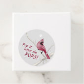 赤(鳥)ショウジョウコウカンチョウ赤ポップ・アートのちゃんシャワーポップ! フェイバータグ (インサイチュ)