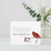 赤（鳥）ショウジョウコウカンチョウ鳥葬 サンキューカード (スタンド正面)