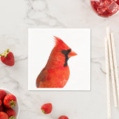 赤（鳥）ショウジョウコウカンチョウ鳥 スタンダードカクテルナプキン (インサイチュ)