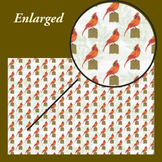 赤(鳥)ショウジョウコウカンチョウ鳥 薄葉紙