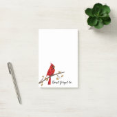 赤(鳥)ショウジョウコウカンチョウ、クリスマスの鳥 ポストイット (オフィス)