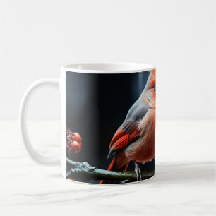 赤（鳥）ショウジョウコウカンチョウ コーヒーマグカップ