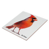 赤(鳥)ショウジョウコウカンチョウ タイル (側面)