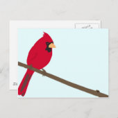 赤（鳥）ショウジョウコウカンチョウ ポストカード (正面/裏面)