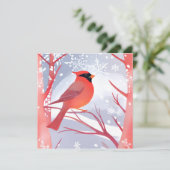 赤（鳥）ショウジョウコウカンチョウ | 美しい水絵を描色 カード (スタンド正面)