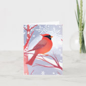 赤（鳥）ショウジョウコウカンチョウ | 美しい水絵を描色 シーズンカード (正面)