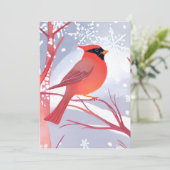 赤（鳥）ショウジョウコウカンチョウ | 美しい水絵を描色 シーズンカード (スタンド正面)