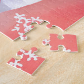 赤(鳥)ショウジョウコウカンチョウ | 美しい水絵を描色 ジグソーパズル (側面)