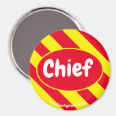 赤/黄色の主磁石 マグネット (正面/裏面)