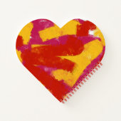 赤、黄、およびピンク ノートブック (裏面)