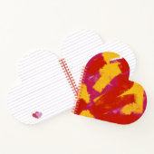 赤、黄、およびピンク ノートブック (内部)