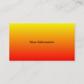 赤（黄）グラデーション 名刺 (裏面)