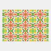 赤、黄、ライムグリーン ラッピングペーパーシート (正面2)