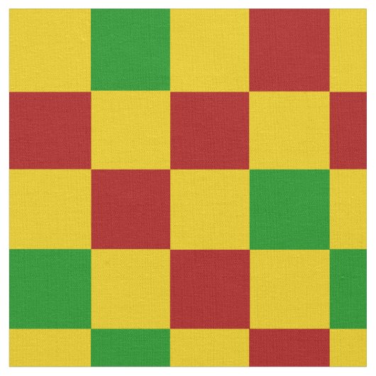 赤 黄 桃色 チェック柄 デザイン ファブリック (クローズアップ)