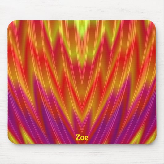 赤、黄、紫のマウスパッドを増倍 マウスパッド (正面)