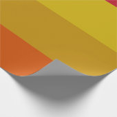 赤、黄、金ゴールド、オレンジストライプ色 ラッピングペーパー (角)