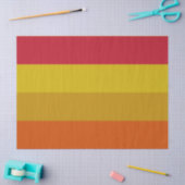 赤、黄、金ゴールド、オレンジストライプ色 薄葉紙 (クラフト)