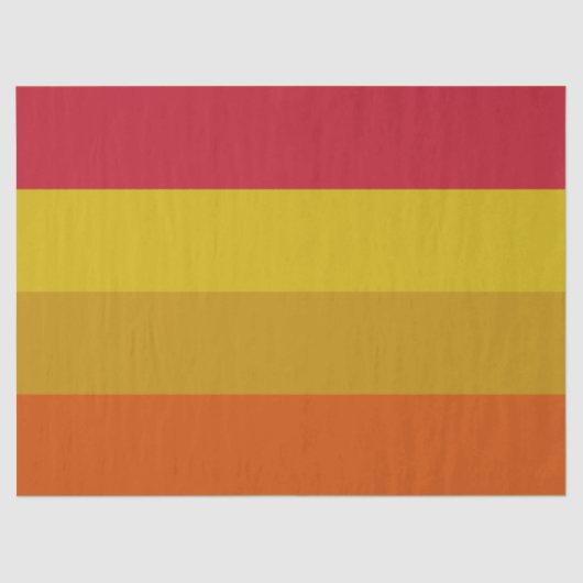 赤、黄、金ゴールド、オレンジストライプ色 薄葉紙 (正面)