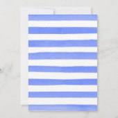 赤 黄 青のボーホー フラワー ウェディング 招待状 (裏面)