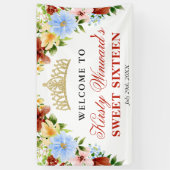 赤、黄、青の花ようこそ甘い16 横断幕 (縦)