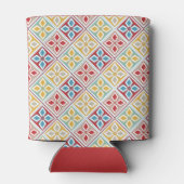 赤 黄 青 モロッコ タイル パターン 缶クーラー (裏面)