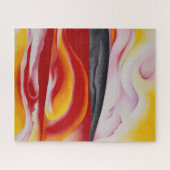 赤、黄、黒のストリーク | ジョージアオキーフェ | ジグソーパズル (横)