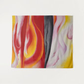 赤、黄、黒のストリーク | ジョージアオキーフェ | タペストリー (正面(横))