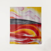 赤、黄、黒のストリーク | ジョージアオキーフェ | タペストリー (正面)