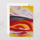 赤、黄、黒のストリーク | ジョージアオキーフェ | ポストカード (正面/裏面)
