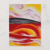 赤、黄、黒のストリーク | ジョージアオキーフェ | ポストカード (正面)