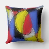 赤・黄・黒・青の枕 クッション (裏面)