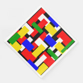 赤、黄、黒、青、緑のブロック (コーナー)