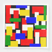 赤、黄、黒、青、緑のブロック (正面)