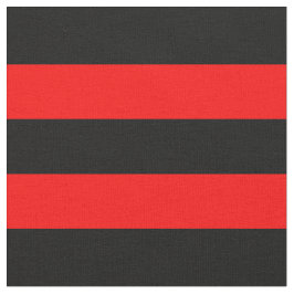 赤/黒のストライプ織物 ファブリック