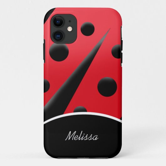 赤/黒のLadybug iPhone 5ケモダンース Case-Mate iPhoneケース (裏面)