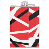 赤、黒、および白のグラフィック フラスク (裏面)